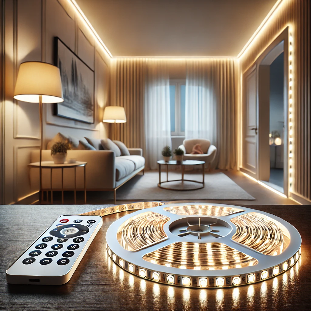 Instalación de tiras LED con control remoto en habitaciones ...